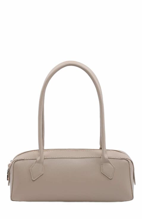 Betty Vegan Leather Shoulder Bag for Women in Butter Yellow