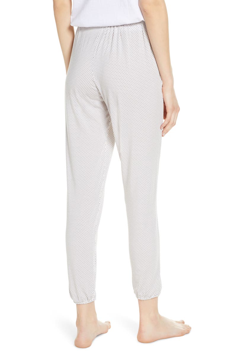 Eberjey Geo Dots Crop Lounge Pants, Alternate, color, 