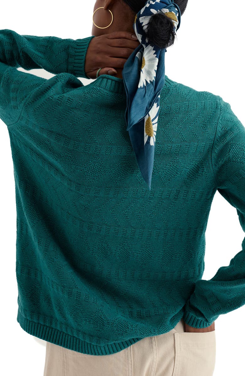 Seasalt Cornwall Kinter Organic Cotton Crewneck Sweater, Alternate, color, Knit Melange Deep Dive