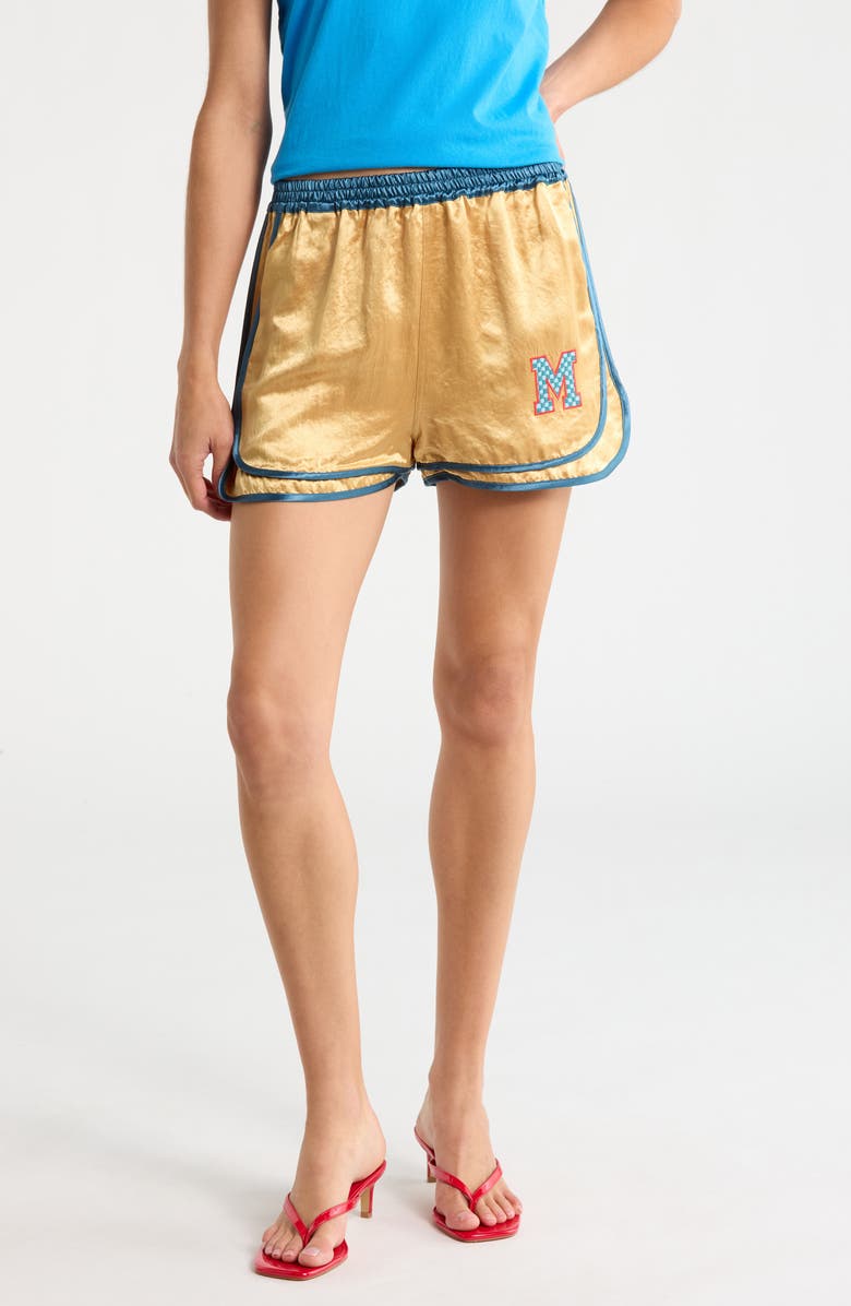 MOTHER The Fight Night Shorts, Main, color, Teamwork Yellow And Marine