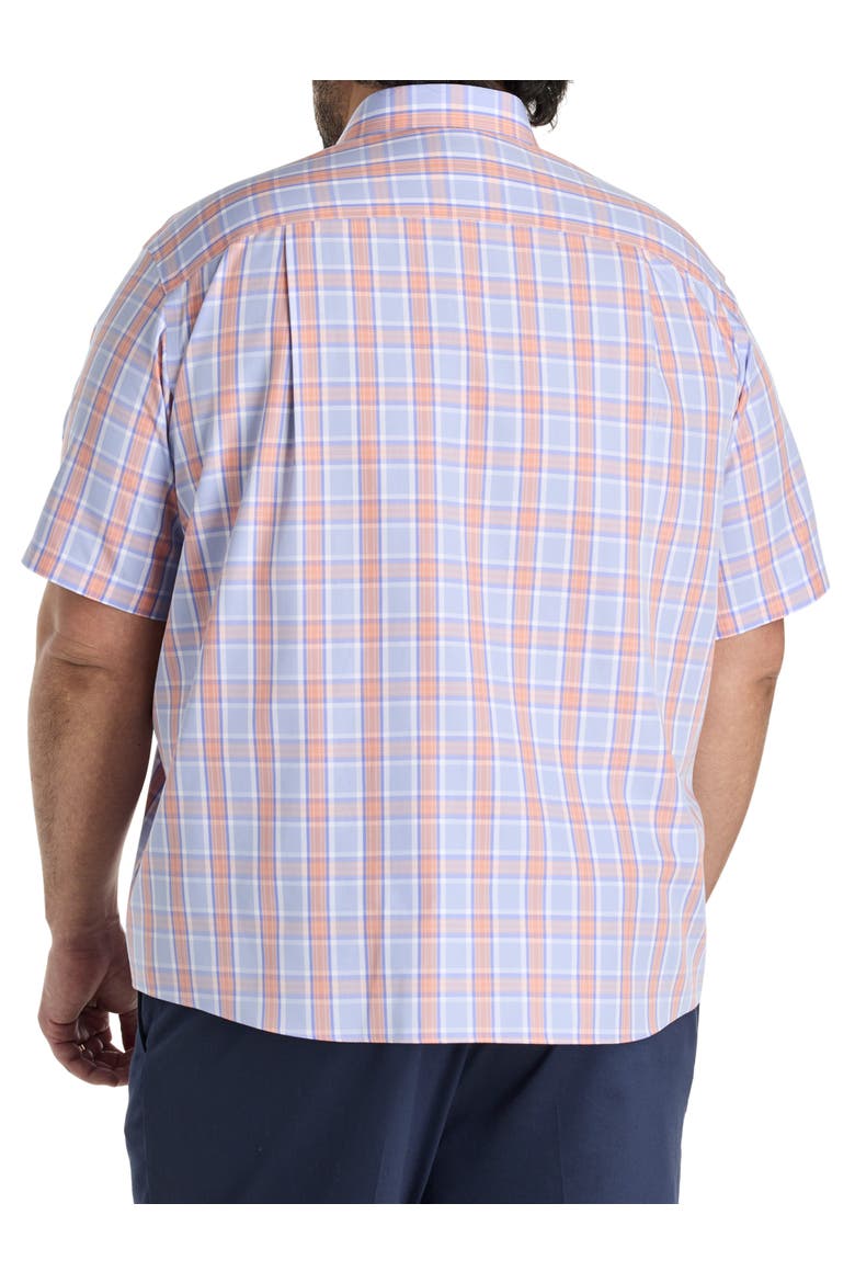 Big & Tall Ravenwood Plaid Sport Shirt, Alternate, color, BLUE