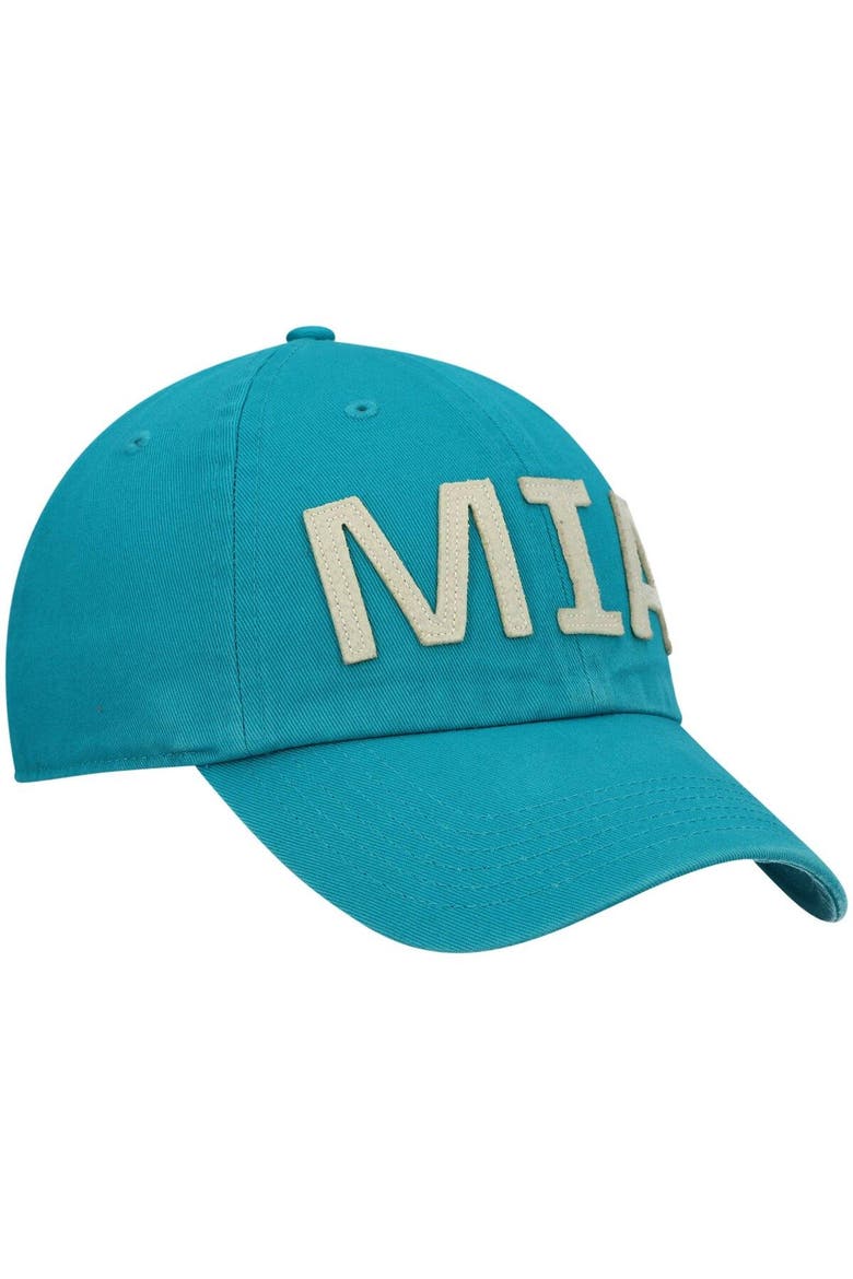Women's '47 Aqua Miami Dolphins Finley Clean Up Adjustable Hat, Alternate, color, Aqua
