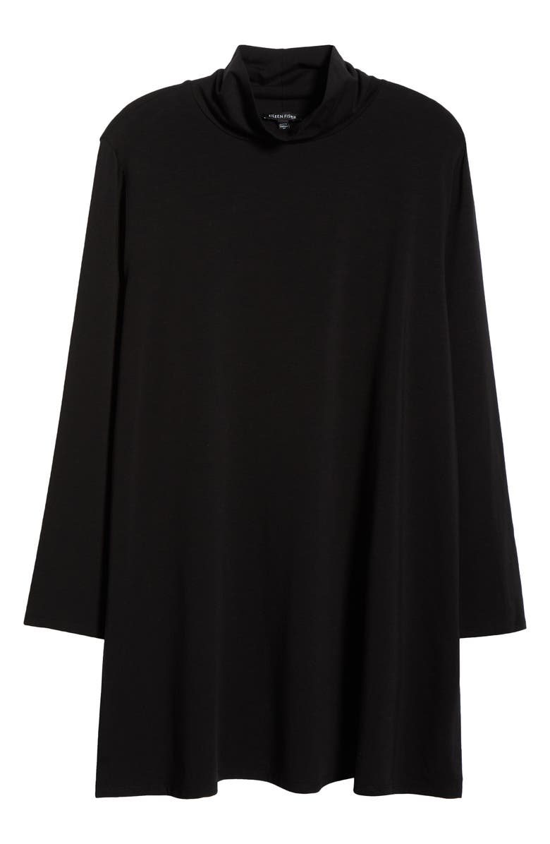 Eileen Fisher Turtleneck Tunic, Alternate, color, Black