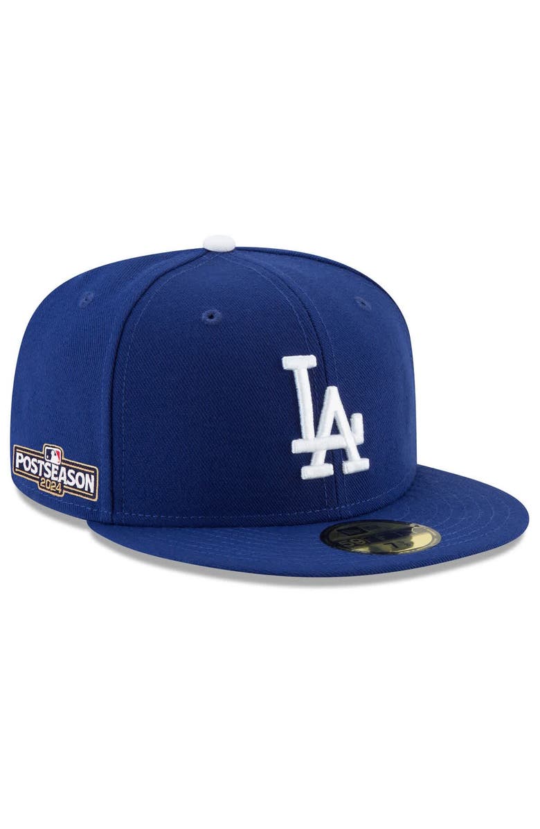 New Era Men's New Era Royal Los Angeles Dodgers 2024 MLB Postseason Side Patch 59FIFTY Fitted Hat, Alternate, color, 