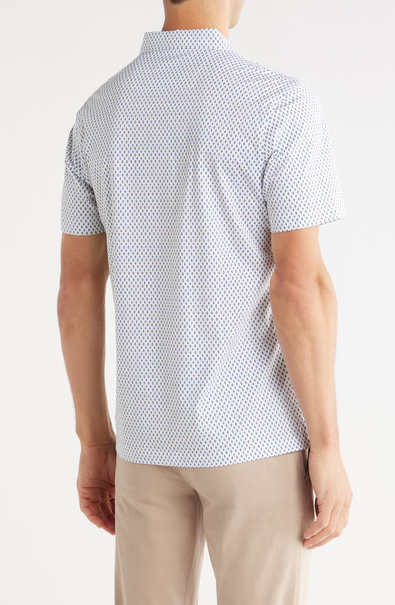 Bugatchi Stretch Cotton Knit Polo, Alternate, color, Chalk