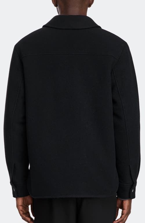 Canada Goose Atikinson Wool Blend Shirt Jacket In Black