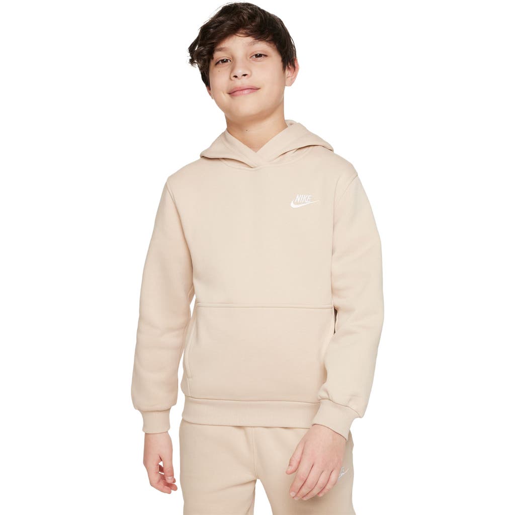 Nike Kids' Club Fleece Hoodie In Neutral