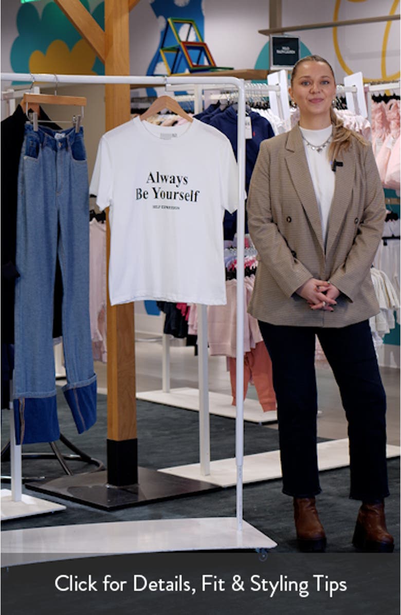 Ihrubby Be Yourself Cotton Graphic T-Shirt, sales video thumbnail