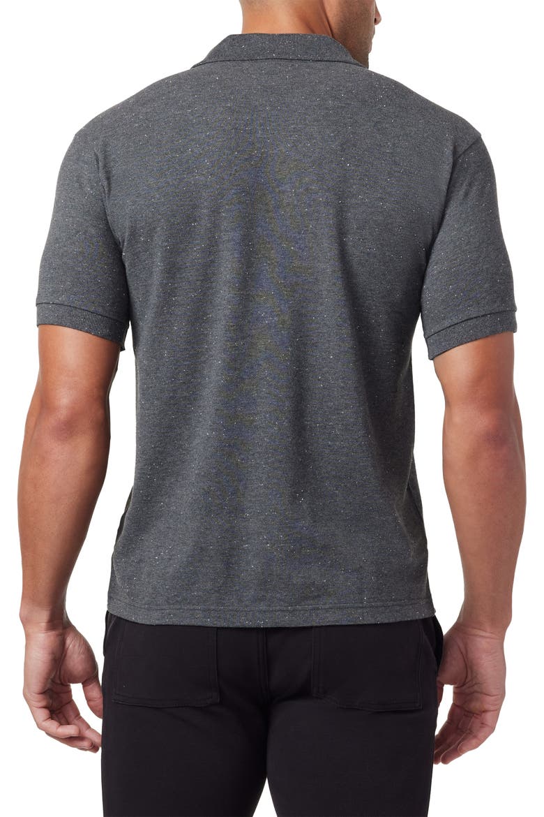 Classic Fit Cotton Blend Polo, Alternate, color, BITUME NEPS