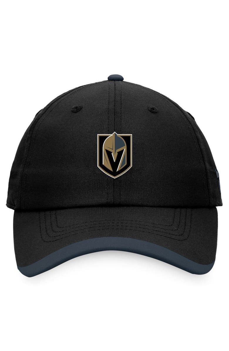 FANATICS Men's Fanatics Branded Black Vegas Golden Knights Authentic Pro Rink Pinnacle Adjustable Hat, Alternate, color, Black
