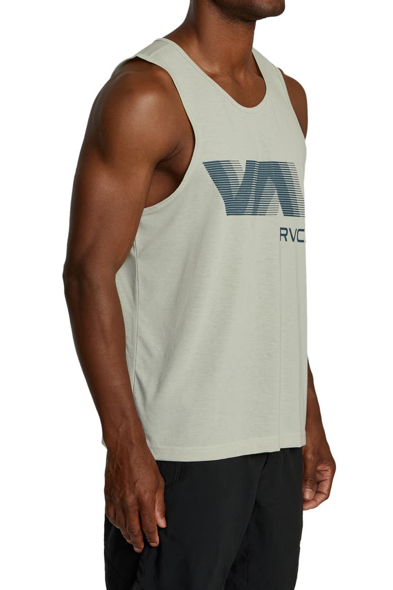 VA Blur Performance Graphic Tank, Alternate, color, CHALK