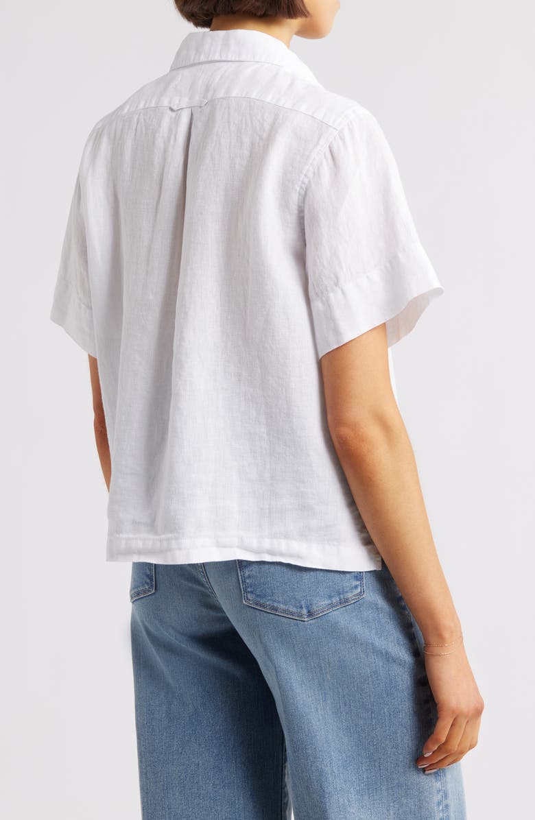 Alex Mill Maddie Linen Button-Up Shirt, Alternate, color, White