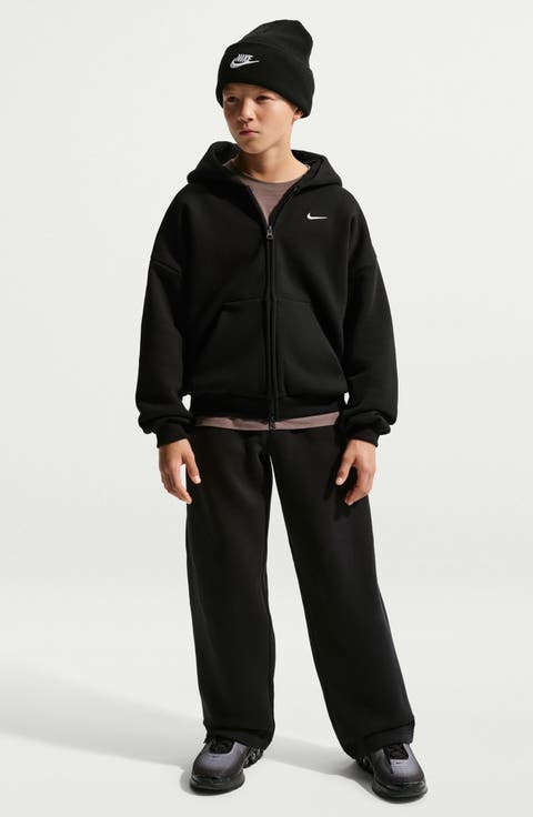 Kids' Solo Swoosh Full Zip Fleece Hoodie