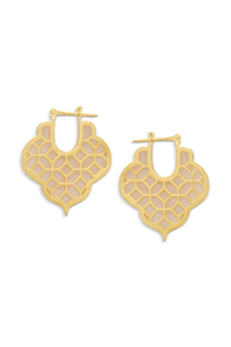 MOSAIC EARRINGS, Alternate, color, Gold Plated
