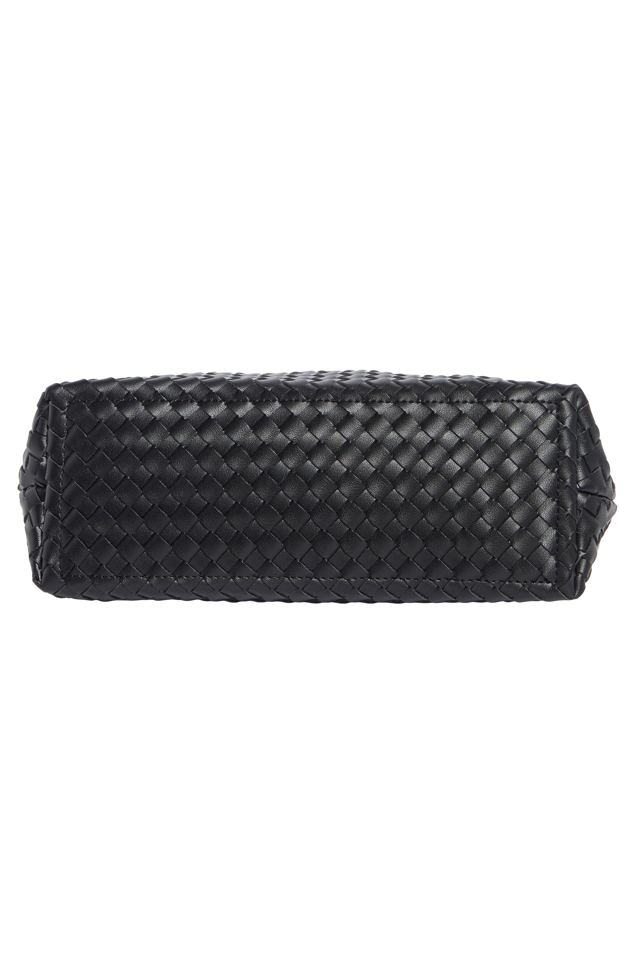 URBAN EXPRESSIONS HANDBAGS Woven Clutch, Alternate, color, Black