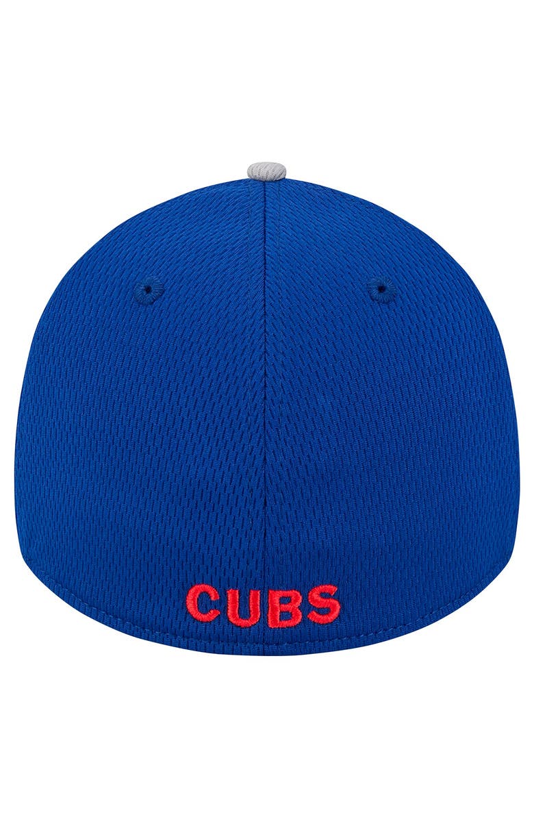 New Era Men's New Era Gray/Royal Chicago Cubs Visor Trim 39THIRTY Flex Hat, Alternate, color, Gray