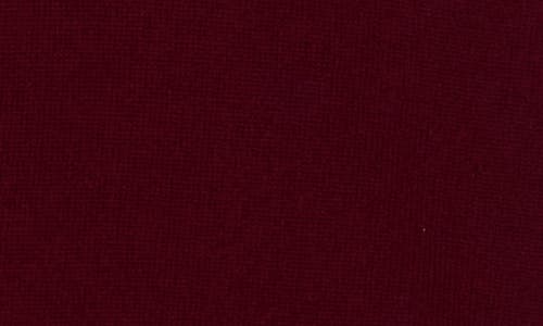 Bruno Magli Half Button Placket Wool & Cashmere Blend Sweater In Burgundy