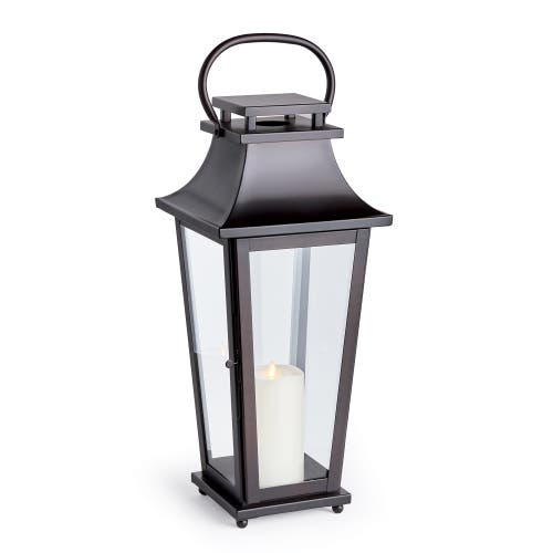 Napa Home & Garden Maurice Outdoor Lantern Candle Holder Medium In Black