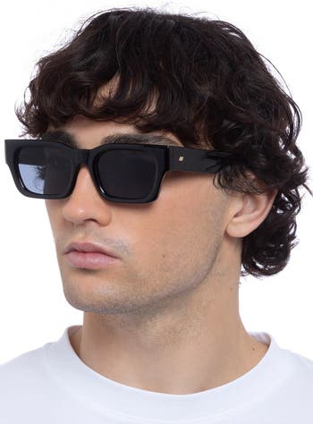 Le Specs Shmood 52mm Rectangular Sunglasses | Nordstrom