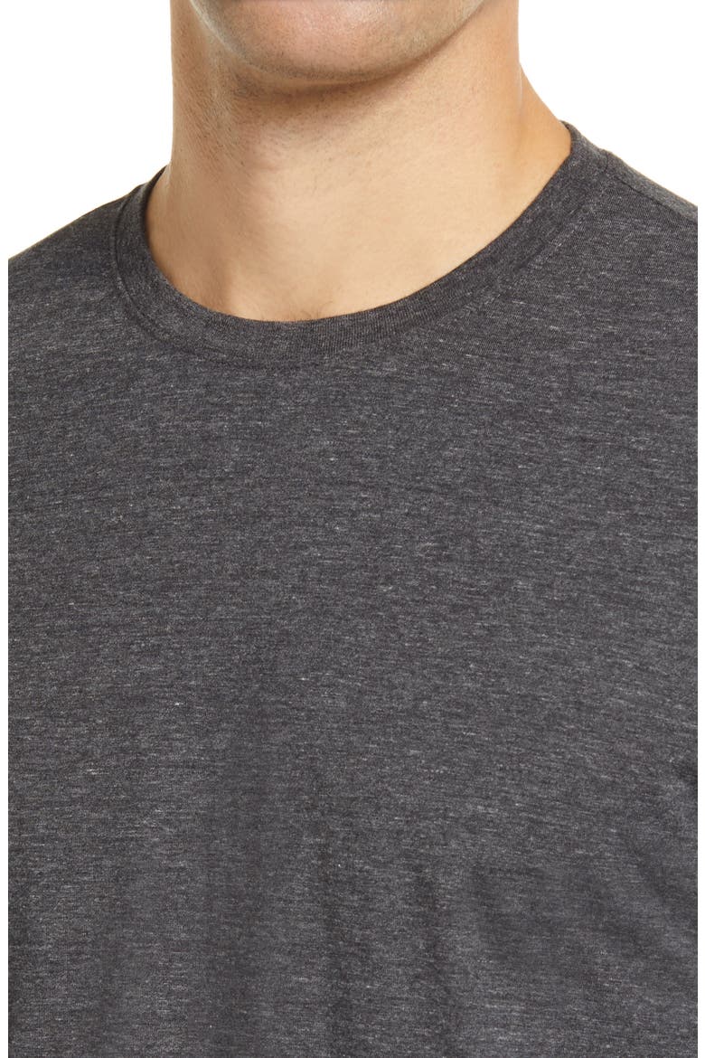 Clyde Men's Long Sleeve T-Shirt, Alternate, color, HEATHER CHARCOAL