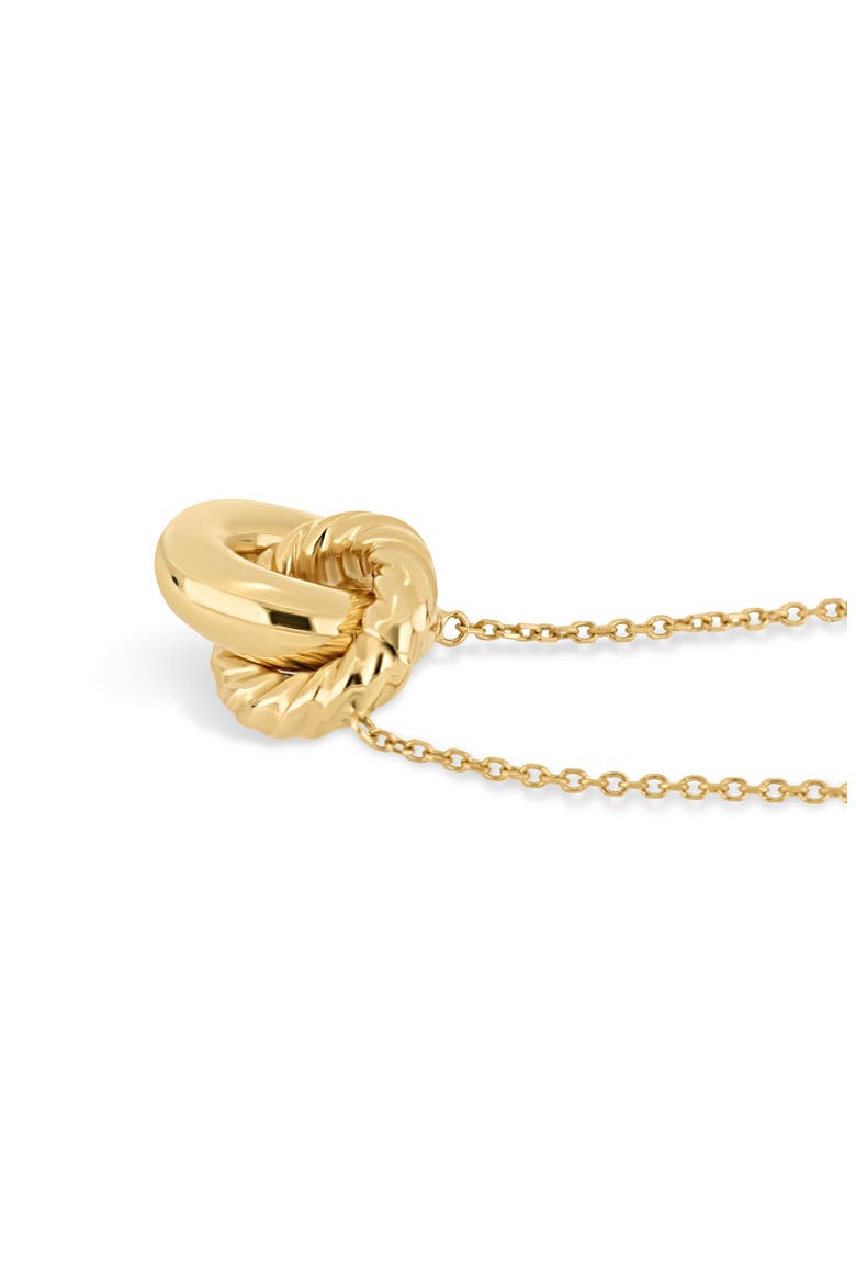 14K Gold Interlocking Circles Pendant Necklace, Alternate, color, 14K YELLOW GOLD