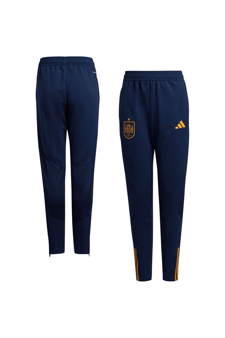 Youth adidas Navy Spain National Team AEROREADY Training Pants, Main, color, Navy