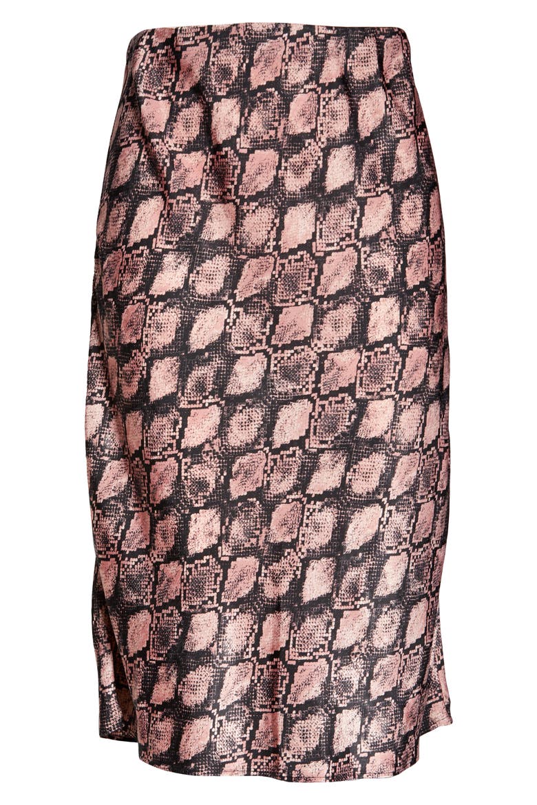 Satin Bias Skirt, Alternate, color, MAUVE SNAKE