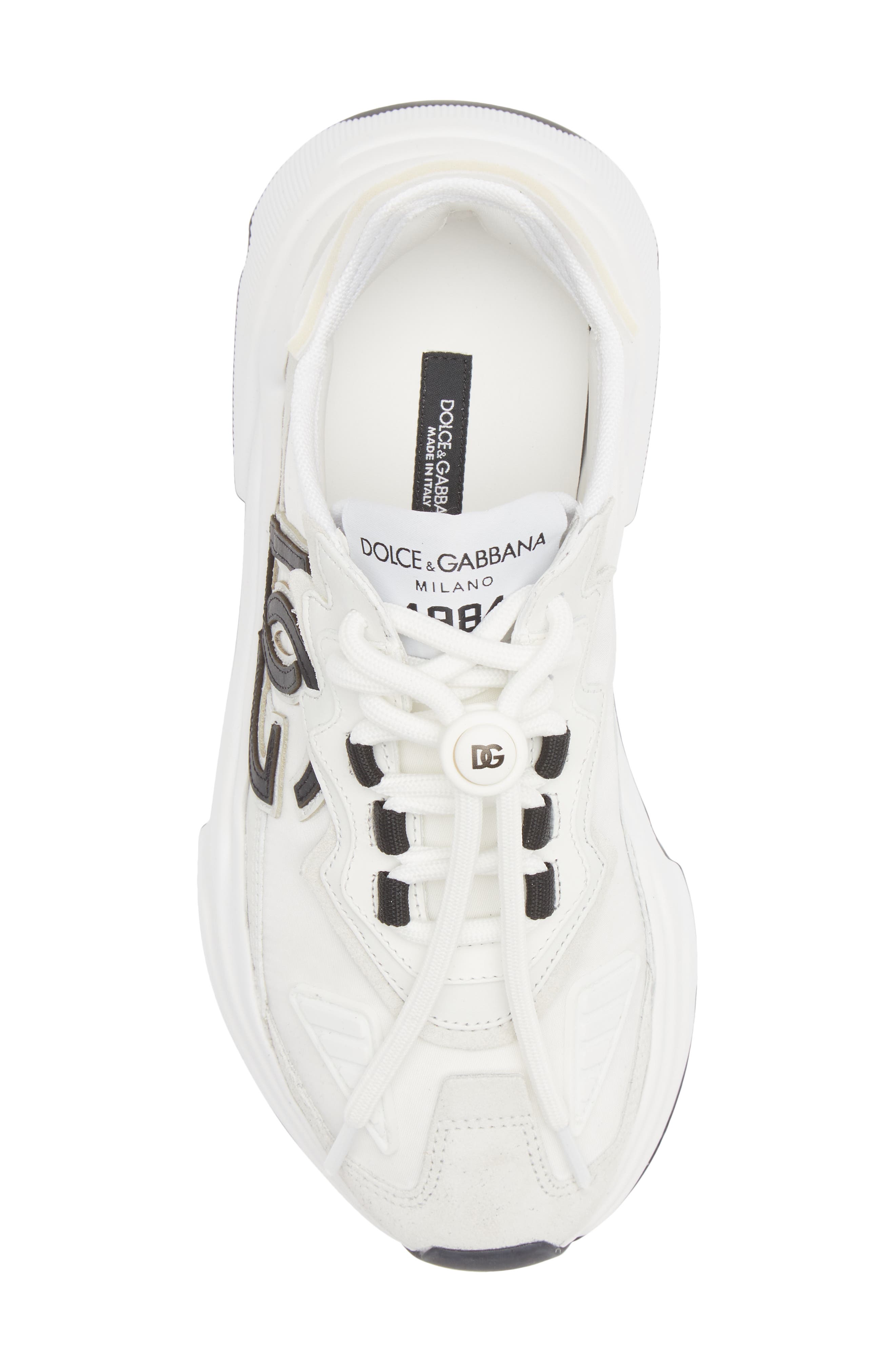 Dolce&Gabbana Daymaster Sneaker, Alternate, color, White/ Black