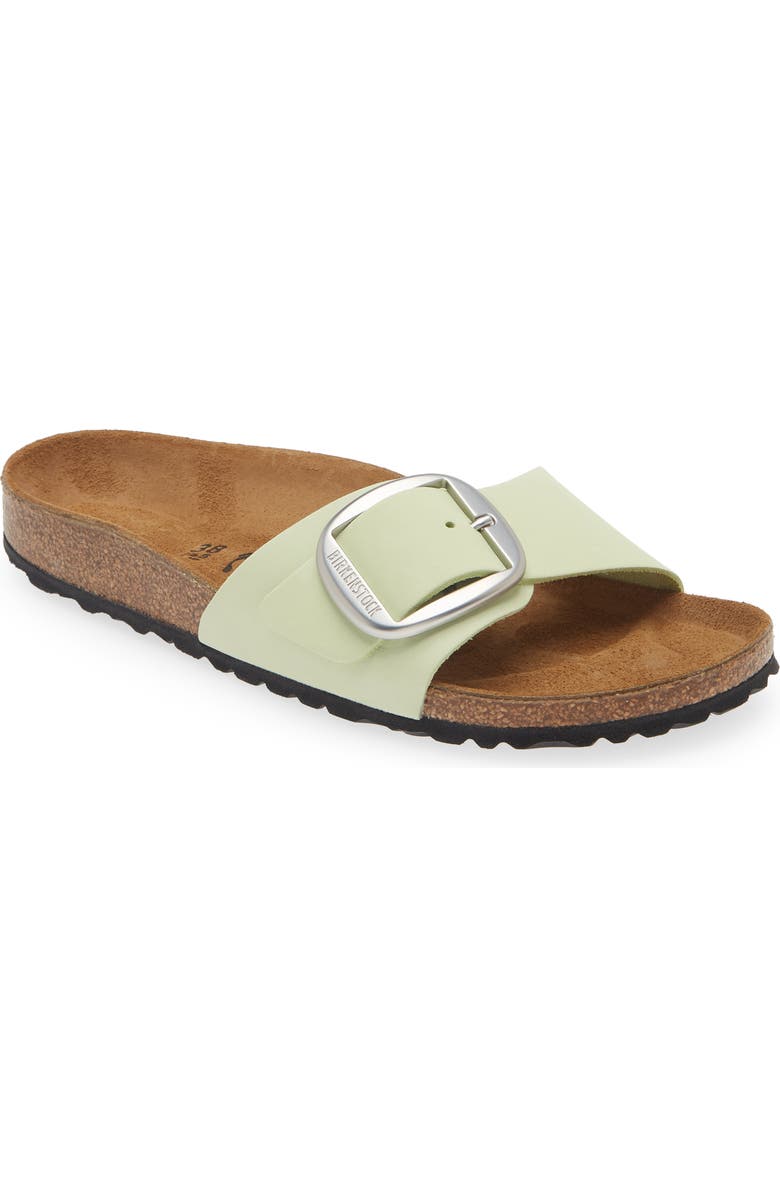 Birkenstock Madrid Big Buckle Slide Sandal, Main, color, Green Green