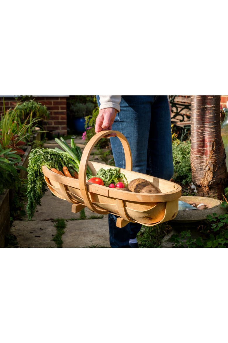 Natural Wooden Trug, Alternate, color, Natural - Large