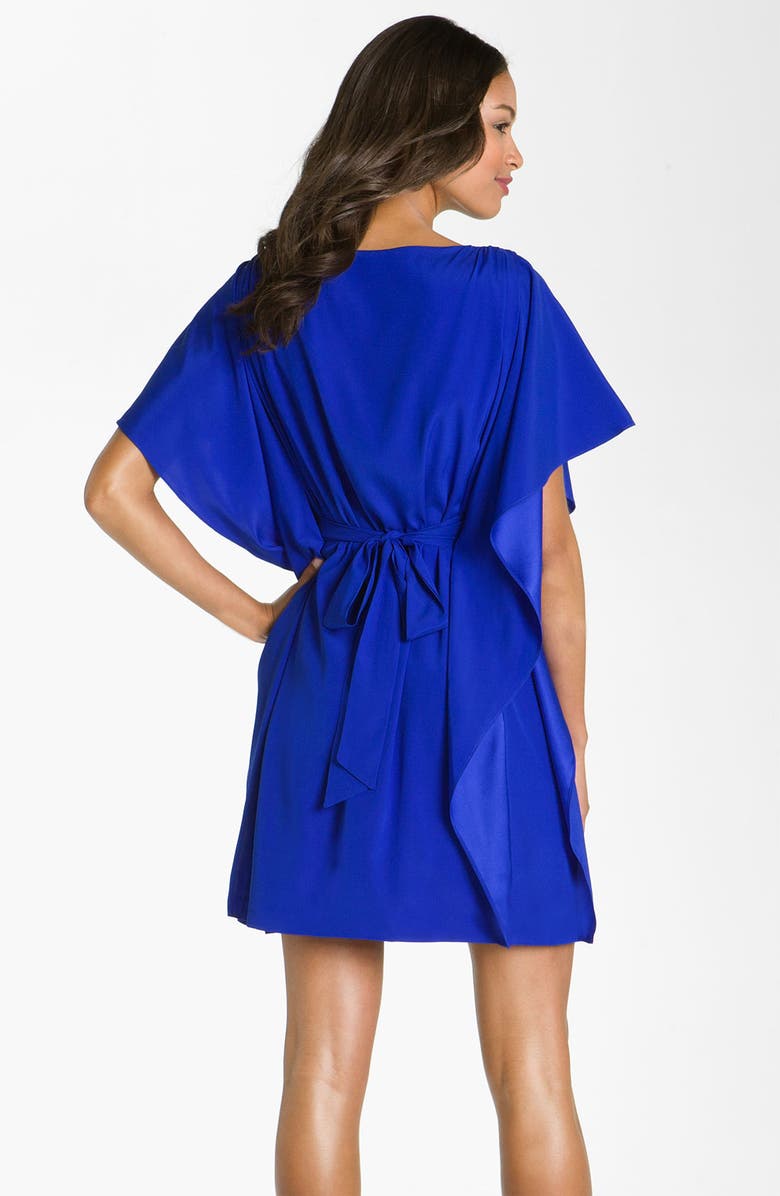 Suzi Chin for Maggy Boutique Tie Waist Silk Dress, Alternate, color,