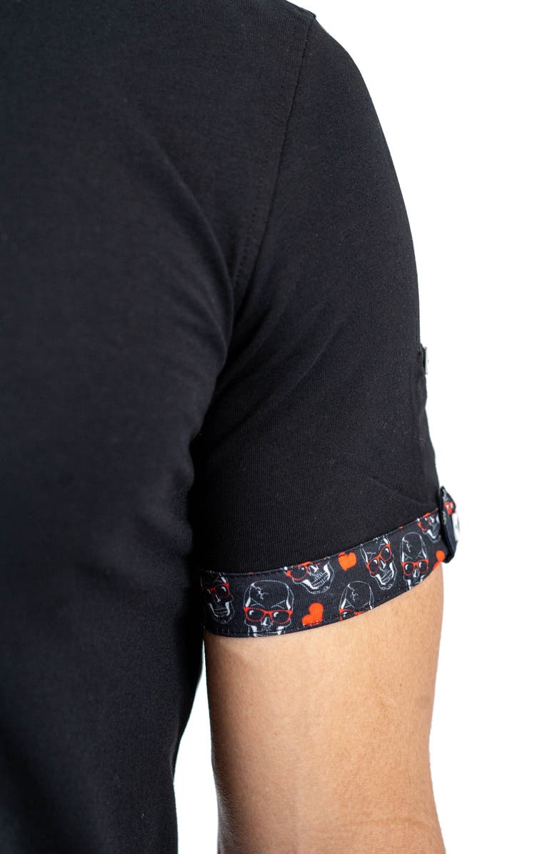 Maceoo Vivaldi V-Neck T-Shirt, Alternate, color, Black