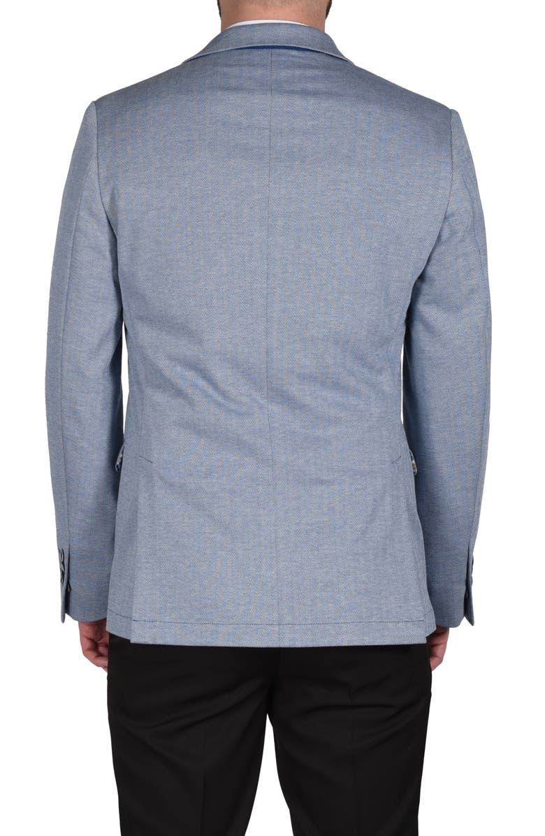 CRICKETEER Herringbone Stretch Sport Coat, Alternate, color, Navy