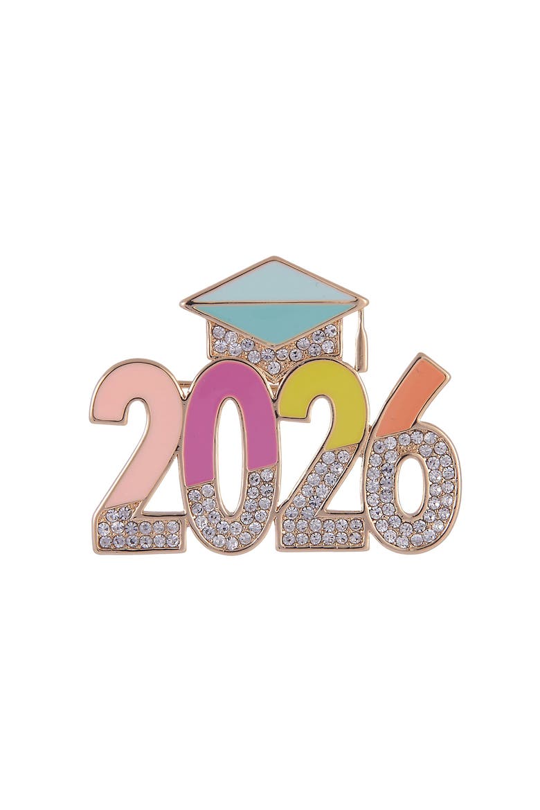 2026 Graduation Pin, Alternate, color, Multicolored