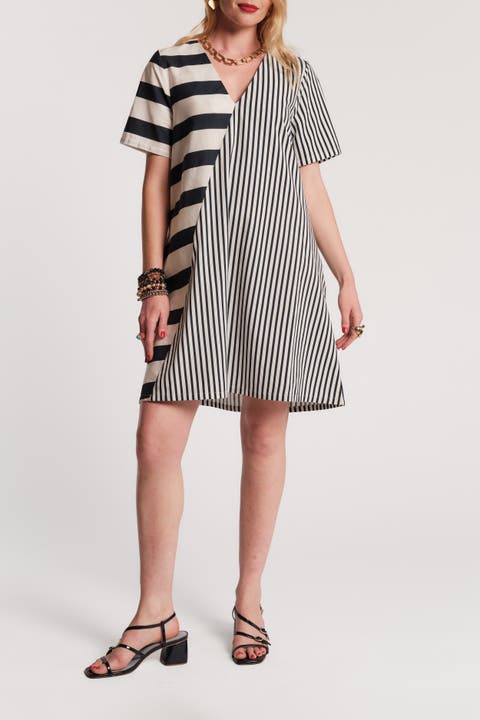 Schooner Dress Nautical Stripe