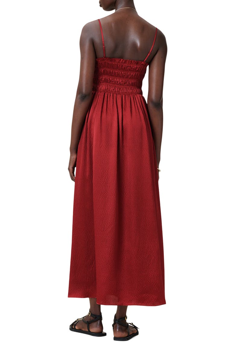Faelyn Sleeveless Silk Dress, Alternate, color, ROSEWOOD RED
