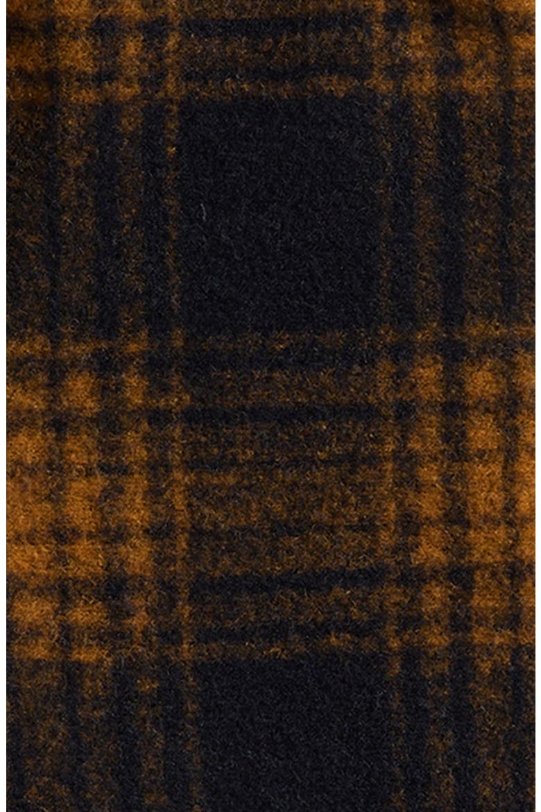 Kids' Aubrac Hooded Plaid Fleece Jacket, Alternate, color, DARK BLUE