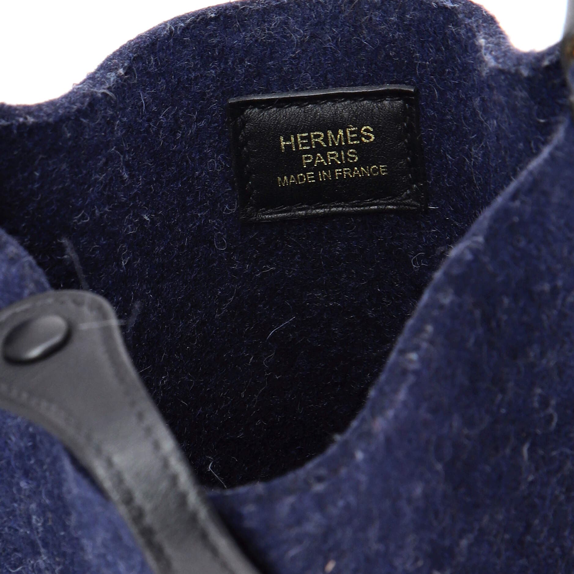 Pre-Owned Hermes Evelyne Bag Gen III Felt TPM, Alternate, color, Bleu Nuit