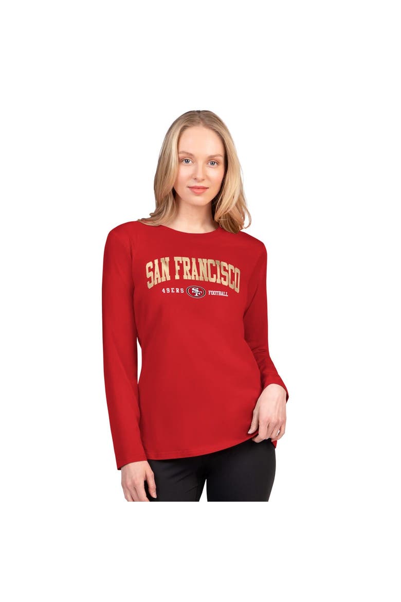 Women's G-III 4Her by Carl Banks  Scarlet San Francisco 49ers Best Play Long Sleeve T-Shirt, Main, color, Scarlet