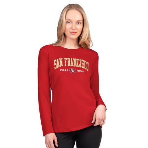 Women's G-III 4Her by Carl Banks  Scarlet San Francisco 49ers Best Play Long Sleeve T-Shirt