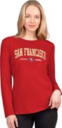 G-III 4HER BY CARL BANKS Women's G-III 4Her by Carl Banks  Scarlet San Francisco 49ers Best Play Long Sleeve T-Shirt