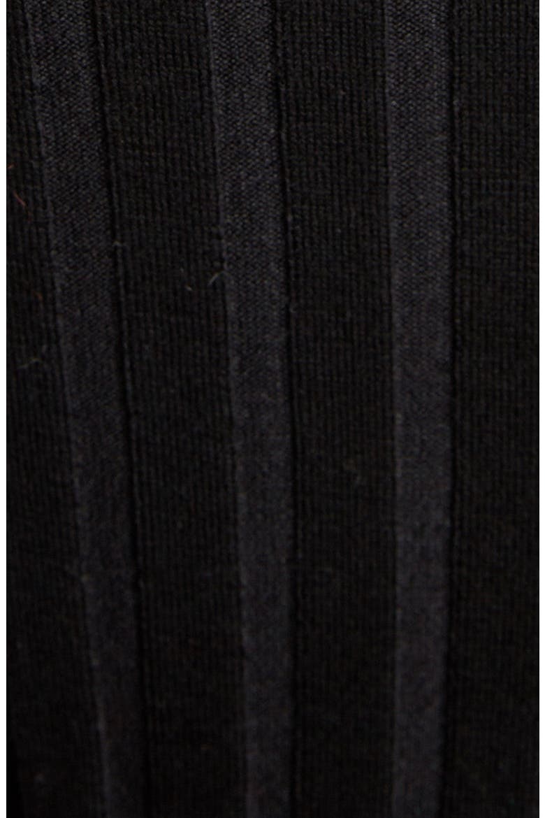 Ribbed Wool Blend Sweater, Alternate, color, BLACK
