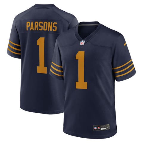 Men's Nike Micah Parsons Navy Green Bay Packers The 1923 Classic Game Jersey