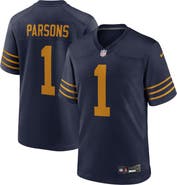 Nike Men's Nike Micah Parsons Navy Green Bay Packers The 1923 Classic Game Jersey