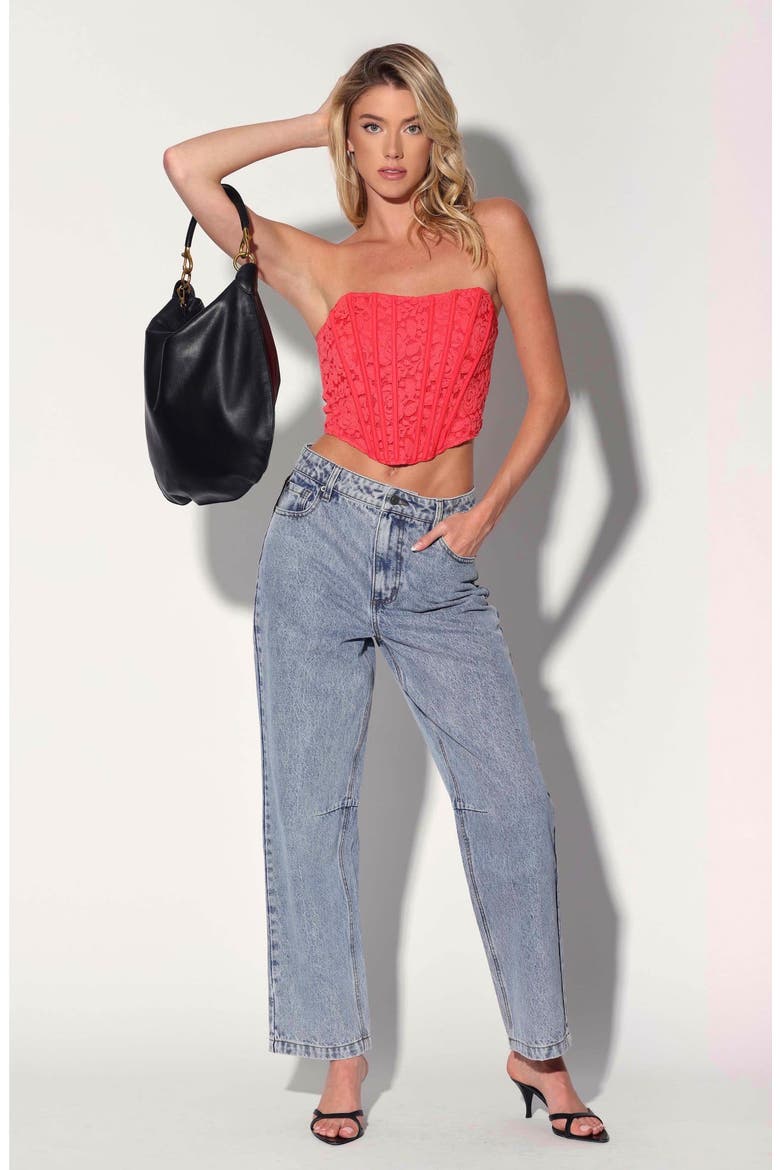 Catrine Top, Alternate, color, Coral Lace