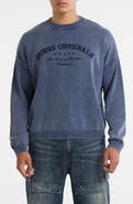 GUESS ORIGINALS Originals Logo Boxy Organic Cotton Sweater