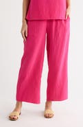 Caslon® Cotton Gauze Pull-On Pants
