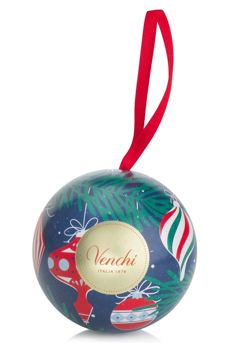 Holiday Metal Bauble Assorted Chocolates Tin, Alternate, color, RED