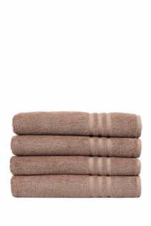 Linum Home Textiles Denzi Bath Towels - Set of 4 - Latte