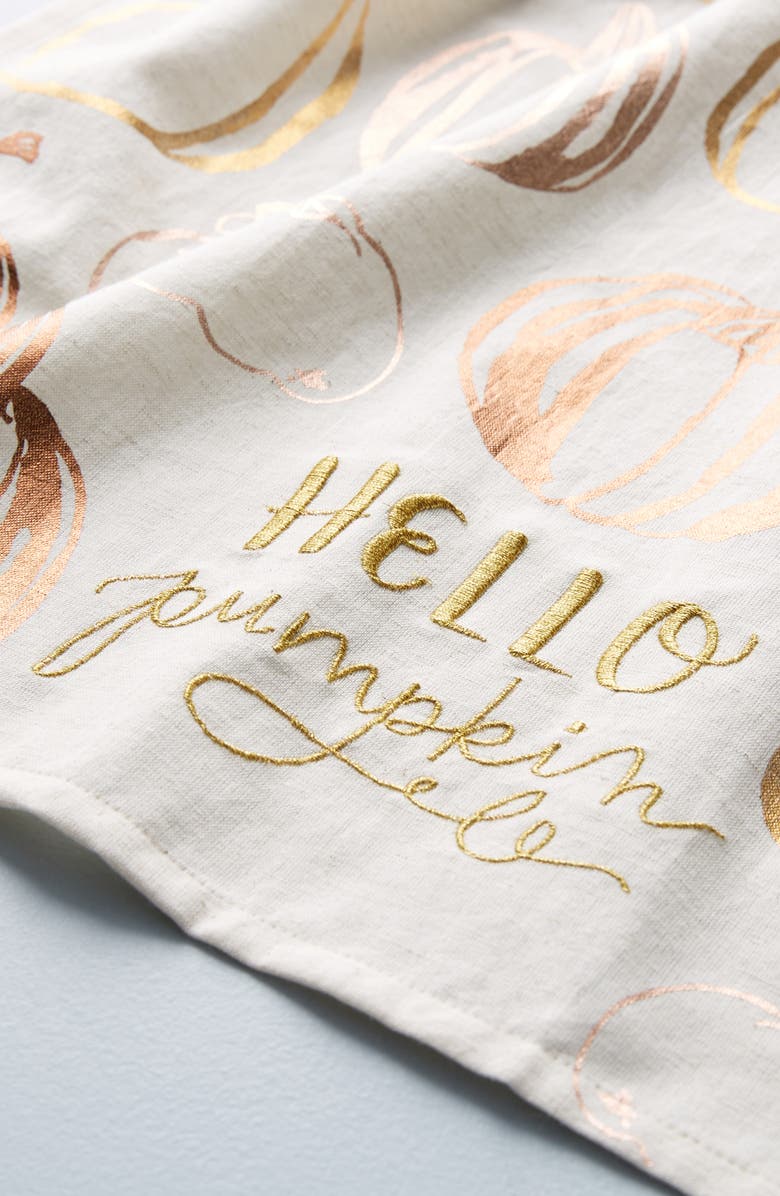 Anthropologie Home Anthropologie Jasmine Jones Pumpkin Dishtowel, Alternate, color, 